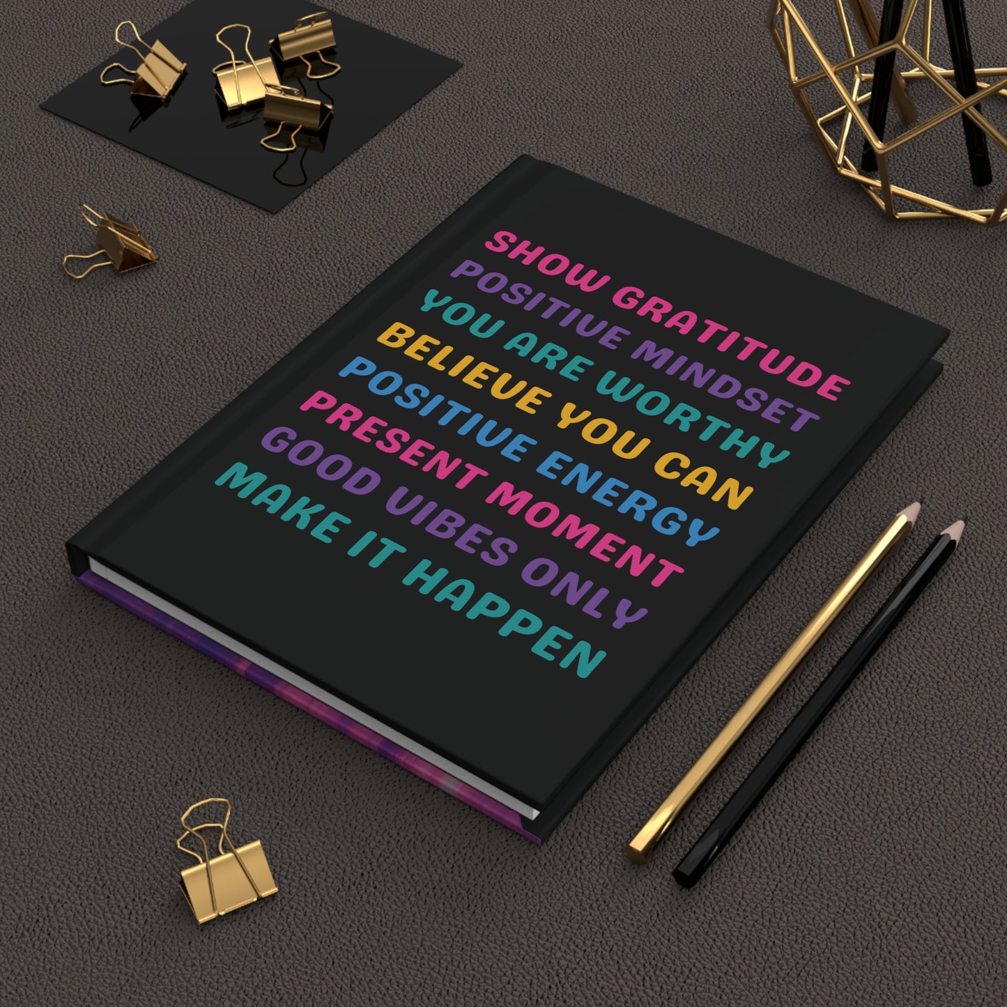 Inspirational Gratitude Journal | Thoughtful Self-Care Gift | Hardcover Affirmation Notebook