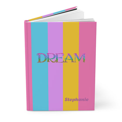 Dream Rainbow Stripe Personalized Journal