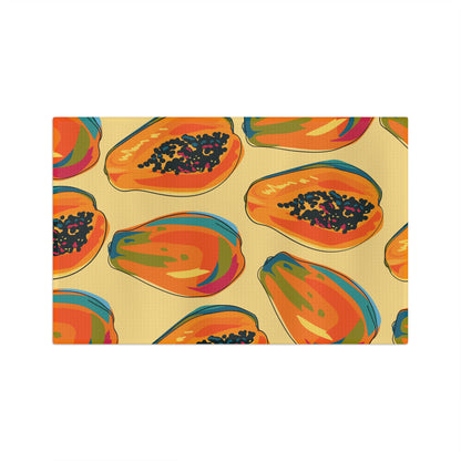 Papaya Tea Towel – Tropical Fruit Microfiber Kitchen Towel | Fun Housewarming Gift