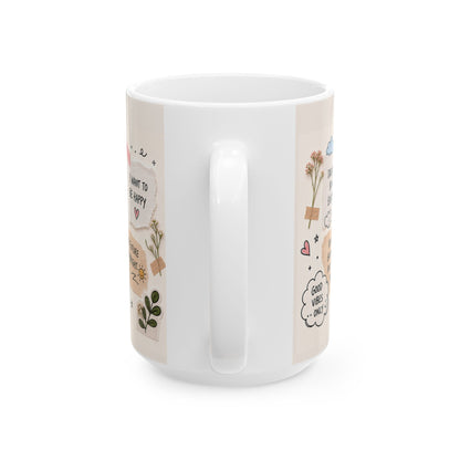 Overthinking Anxiety Mug | Mental Health Gift | Positive Affirmation Mug | Cozy Self Care Gift