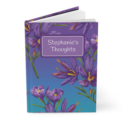 Floral Personalized Hardcover Notebook | Perfect Gift