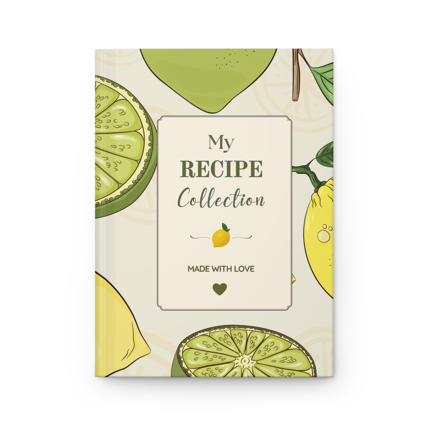 Lemon & Lime Recipe Collection Hardcover Journal