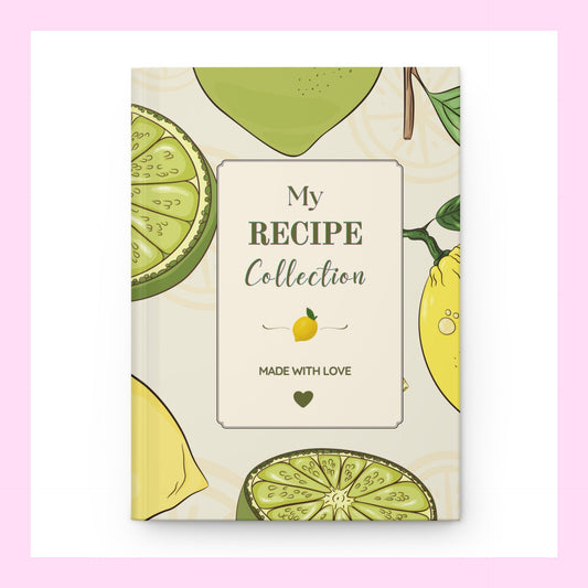 Lemon & Lime Recipe Collection Hardcover Journal