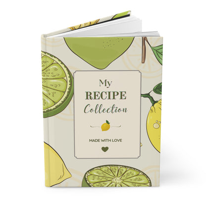 Lemon & Lime Recipe Collection Hardcover Journal