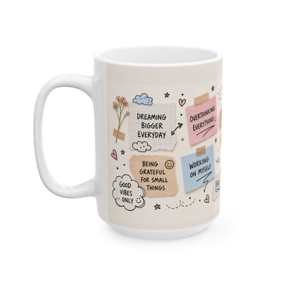 Overthinking Anxiety Mug | Mental Health Gift | Positive Affirmation Mug | Cozy Self Care Gift