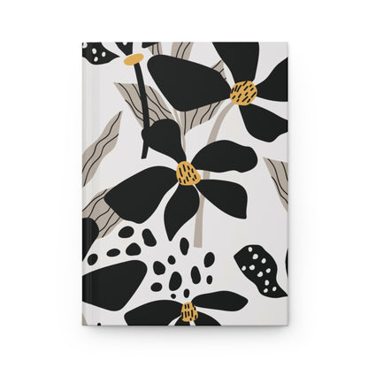 Hardcover Floral Journal Matte finish, modern notebook
