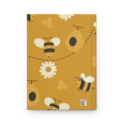 Bee Kind Journal – Cute Hardcover Notebook | Nature Lover Gift for Women