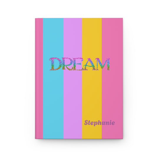 Dream Rainbow Stripe Personalized Journal