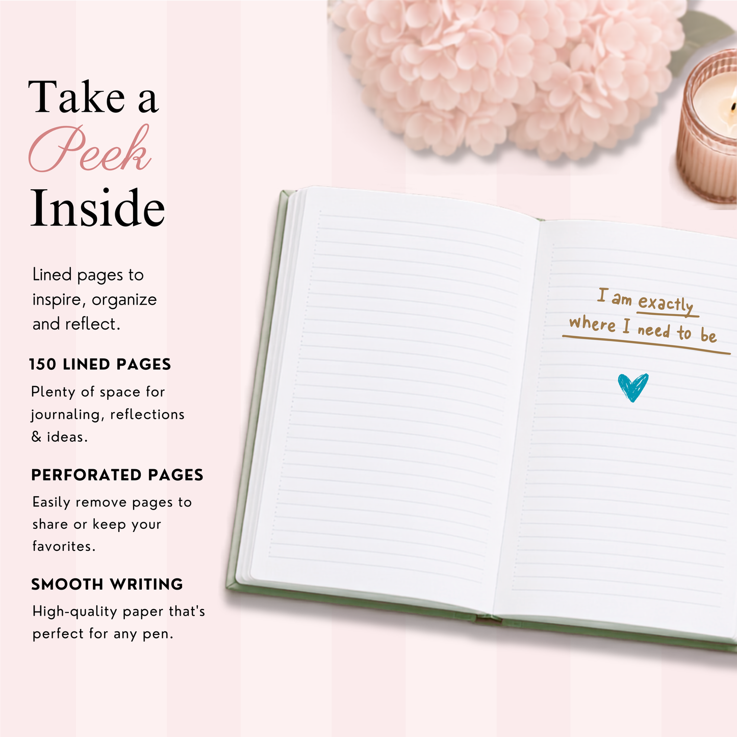 Things I Never Say Out Loud — Blue Matte Hardcover Journal