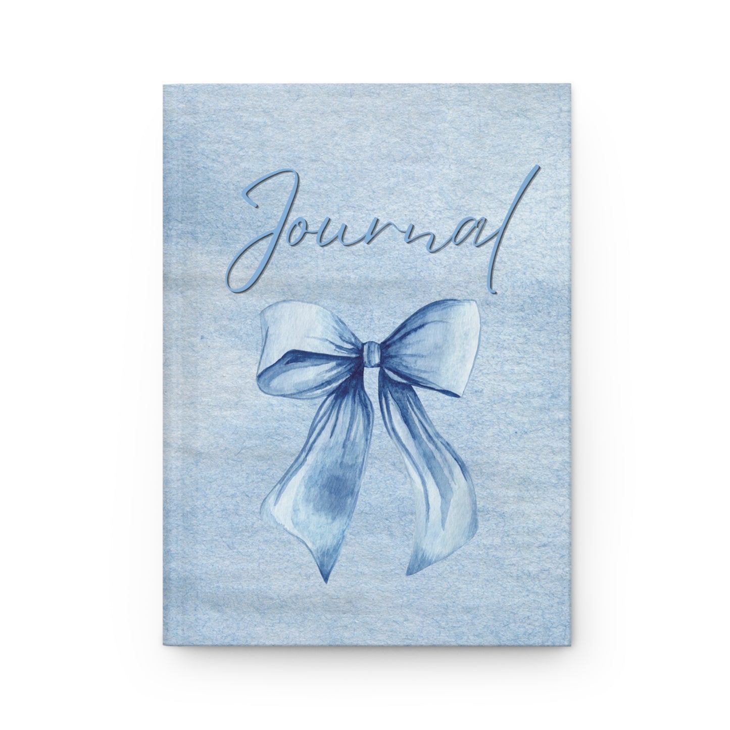 Blue Bow Hardcover Journal Notebook