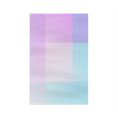 Pastel Plaid Tea Towel – Watercolor Gradient Microfiber Kitchen Towel | Soft Home Gift