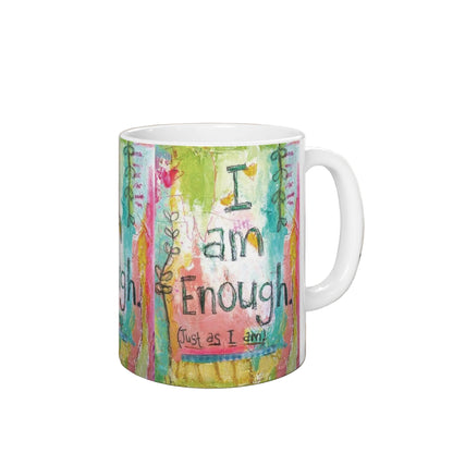 I Am Enough Mug – Motivational Coffee Mug | Positive Affirmation Gift