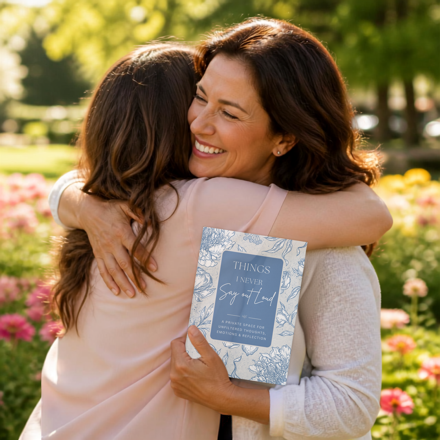 Things I Never Say Out Loud — Blue Matte Hardcover Journal