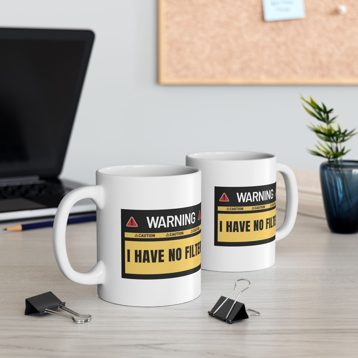 Funny Coffee Mug – "I Have No Filter" | Sarcastic Gift for Coffee Lovers