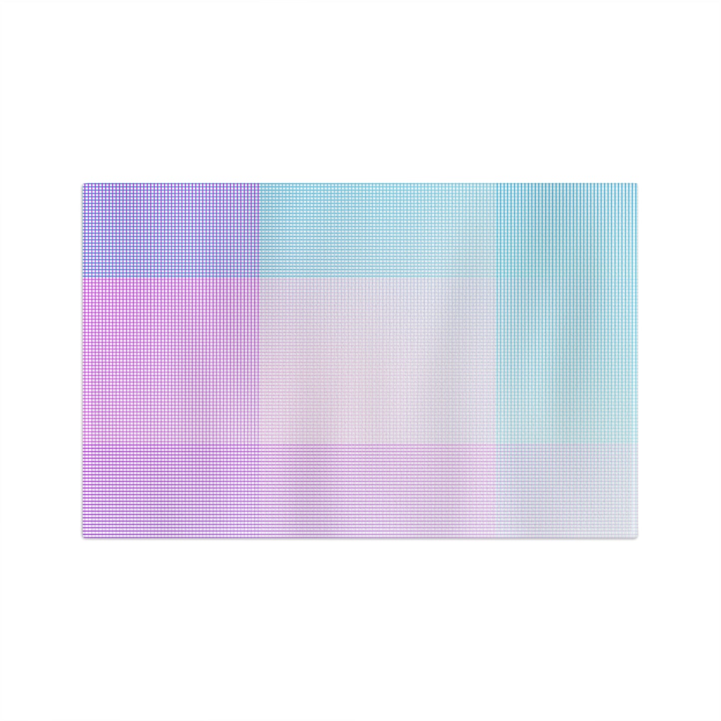 Pastel Plaid Tea Towel – Watercolor Gradient Microfiber Kitchen Towel | Soft Home Gift