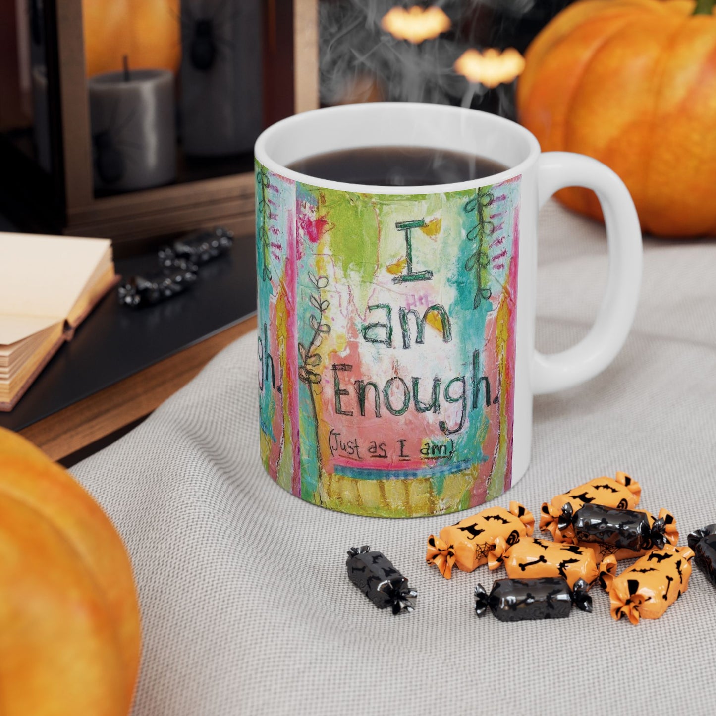 I Am Enough Mug – Motivational Coffee Mug | Positive Affirmation Gift