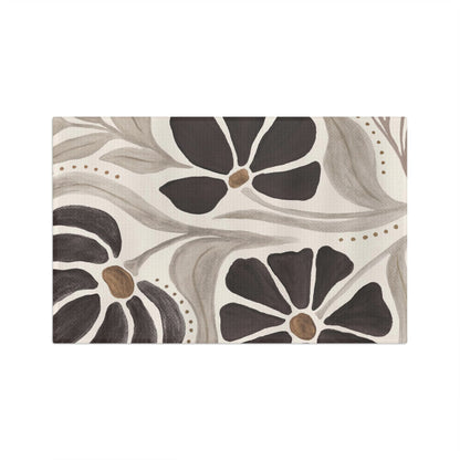 Geometric Floral Tea Towel – Modern Microfiber Kitchen Towel | Elegant Housewarming Gift