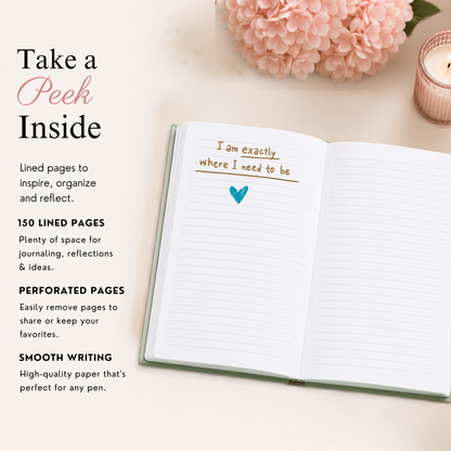Dream Rainbow Stripe Hardcover Journal | Inspirational Note